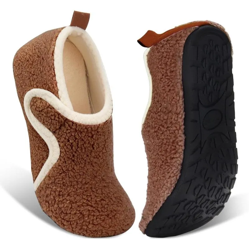 Lightweight Fleece Lined Slippers – Cozy Comfort with Secure Traction