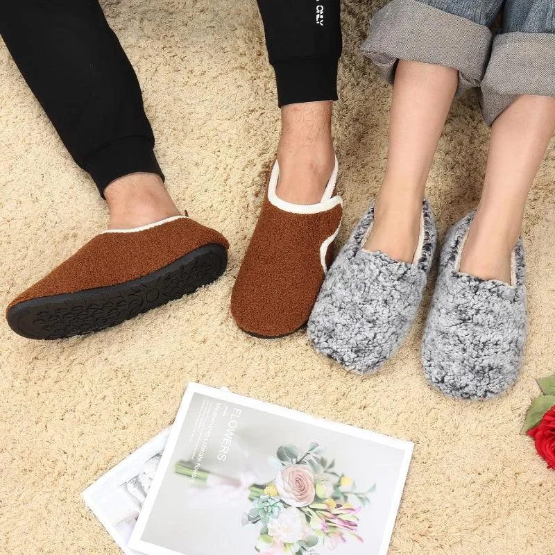 Lightweight Fleece Lined Slippers – Cozy Comfort with Secure Traction