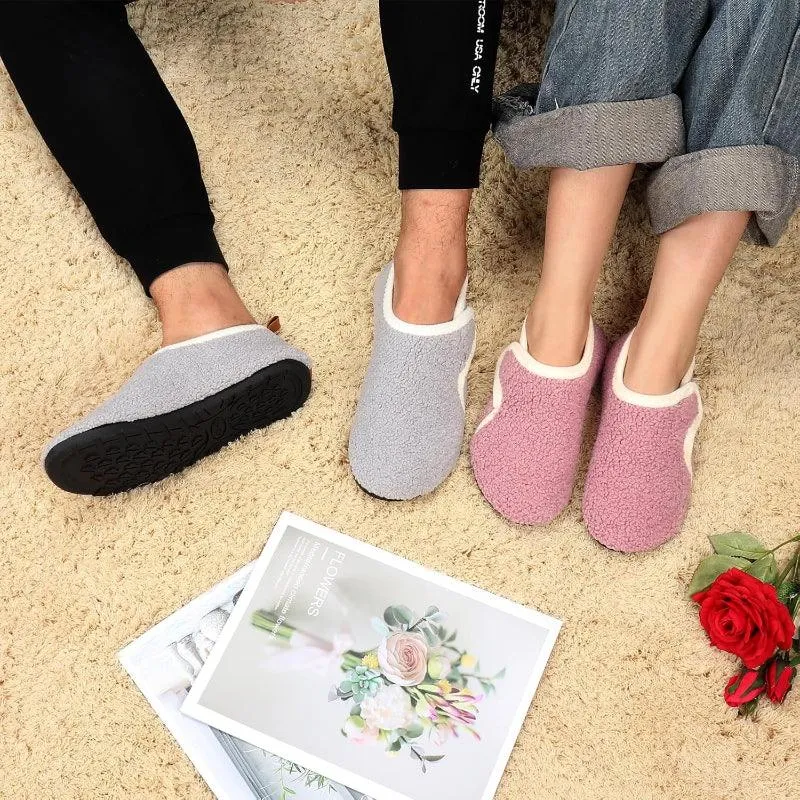 Lightweight Fleece Lined Slippers – Cozy Comfort with Secure Traction