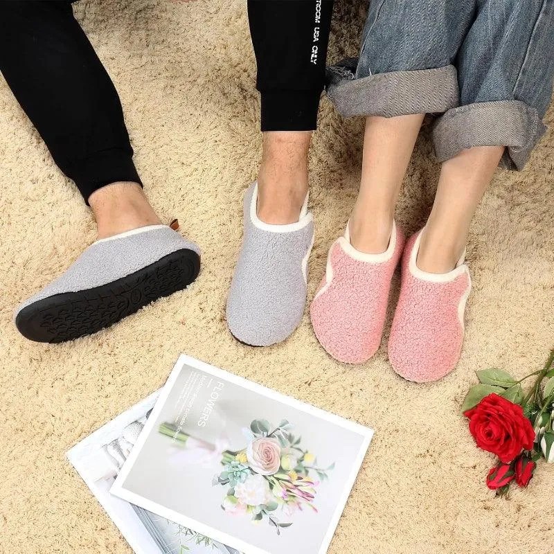 Lightweight Fleece Lined Slippers – Cozy Comfort with Secure Traction