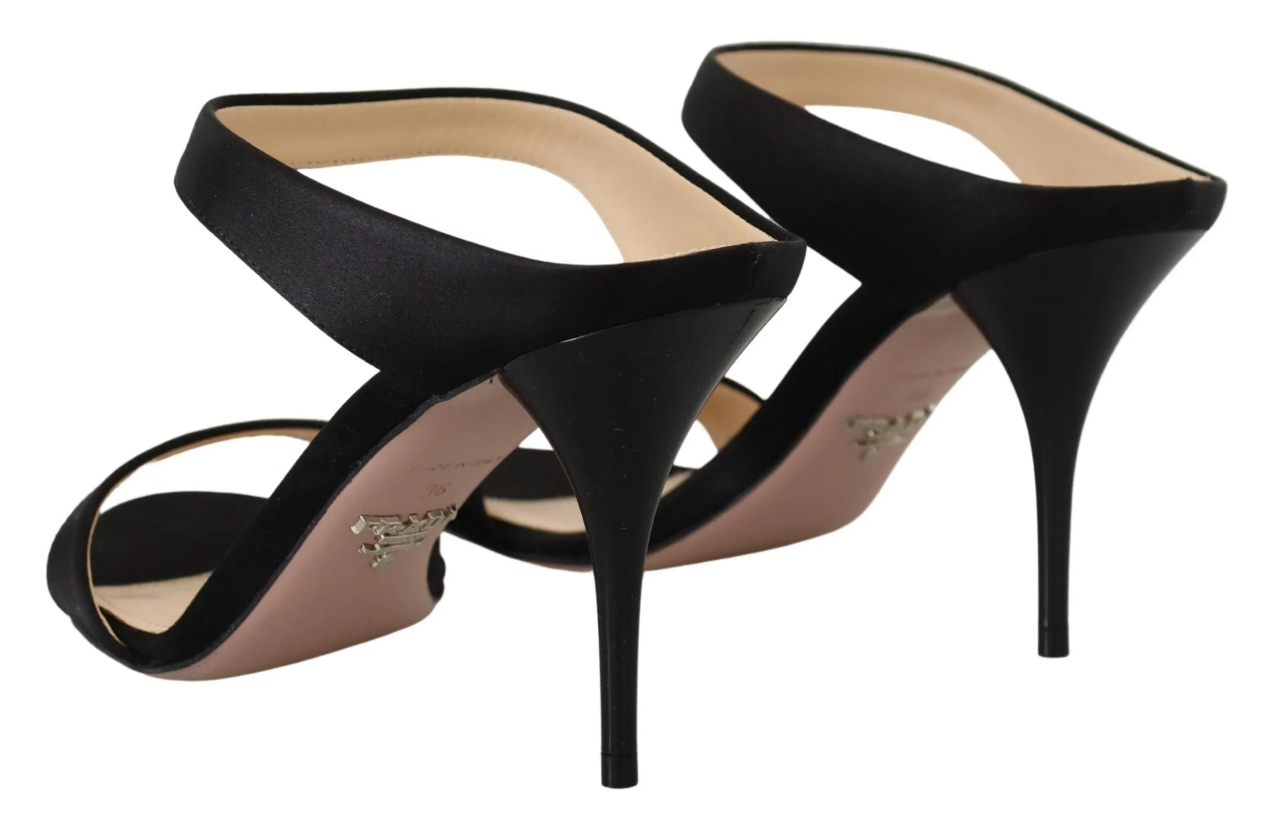 Prada Elegant  Leather Heels Women's Pumps