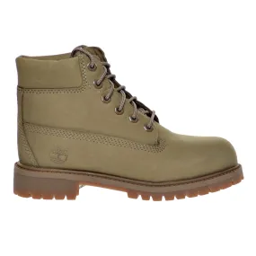 Timberland 6 Inch Premium Waterproof Little Kid's Boots Yellow Nubuck