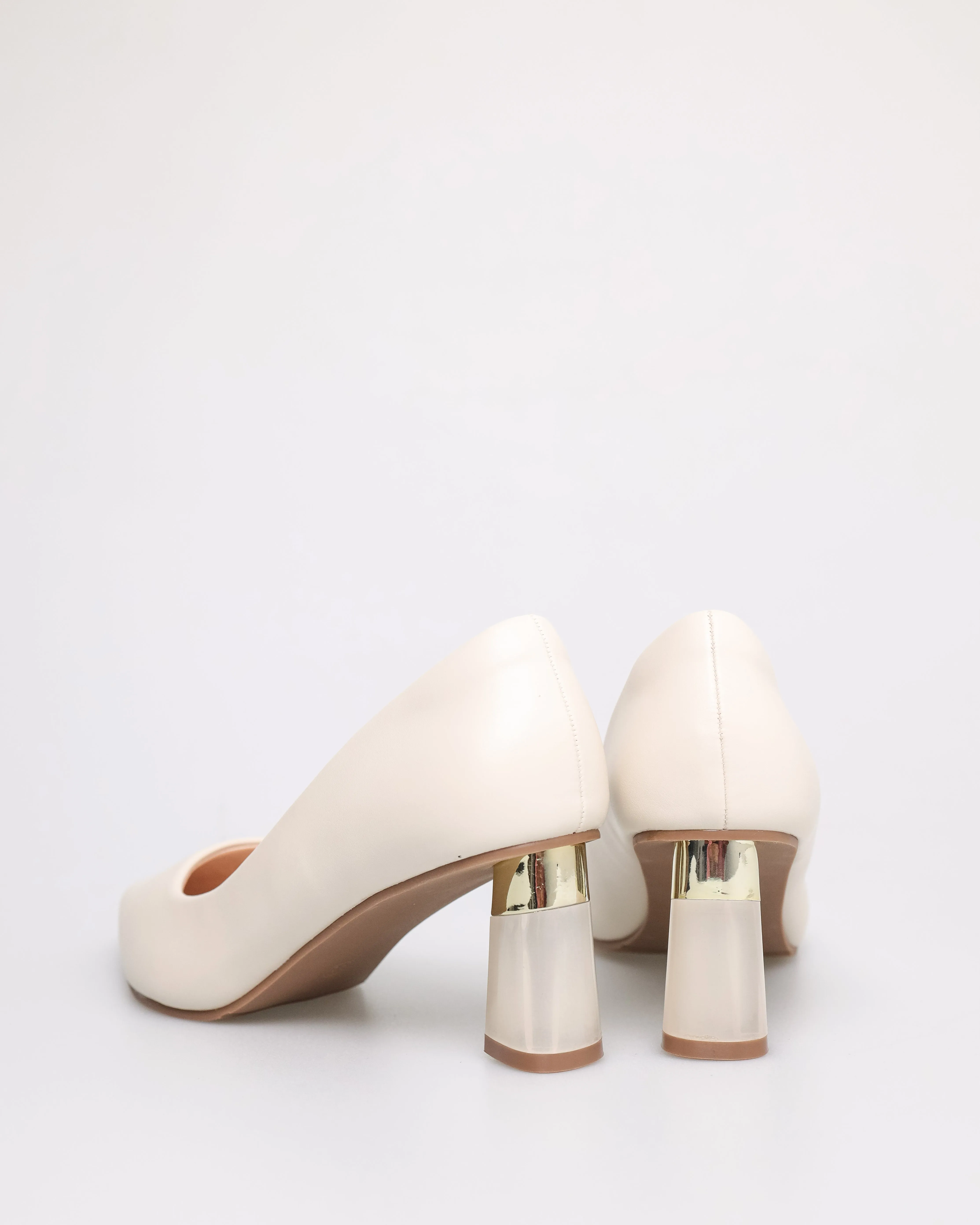 Tomaz NN235 Ladies Metallic Clear Heels