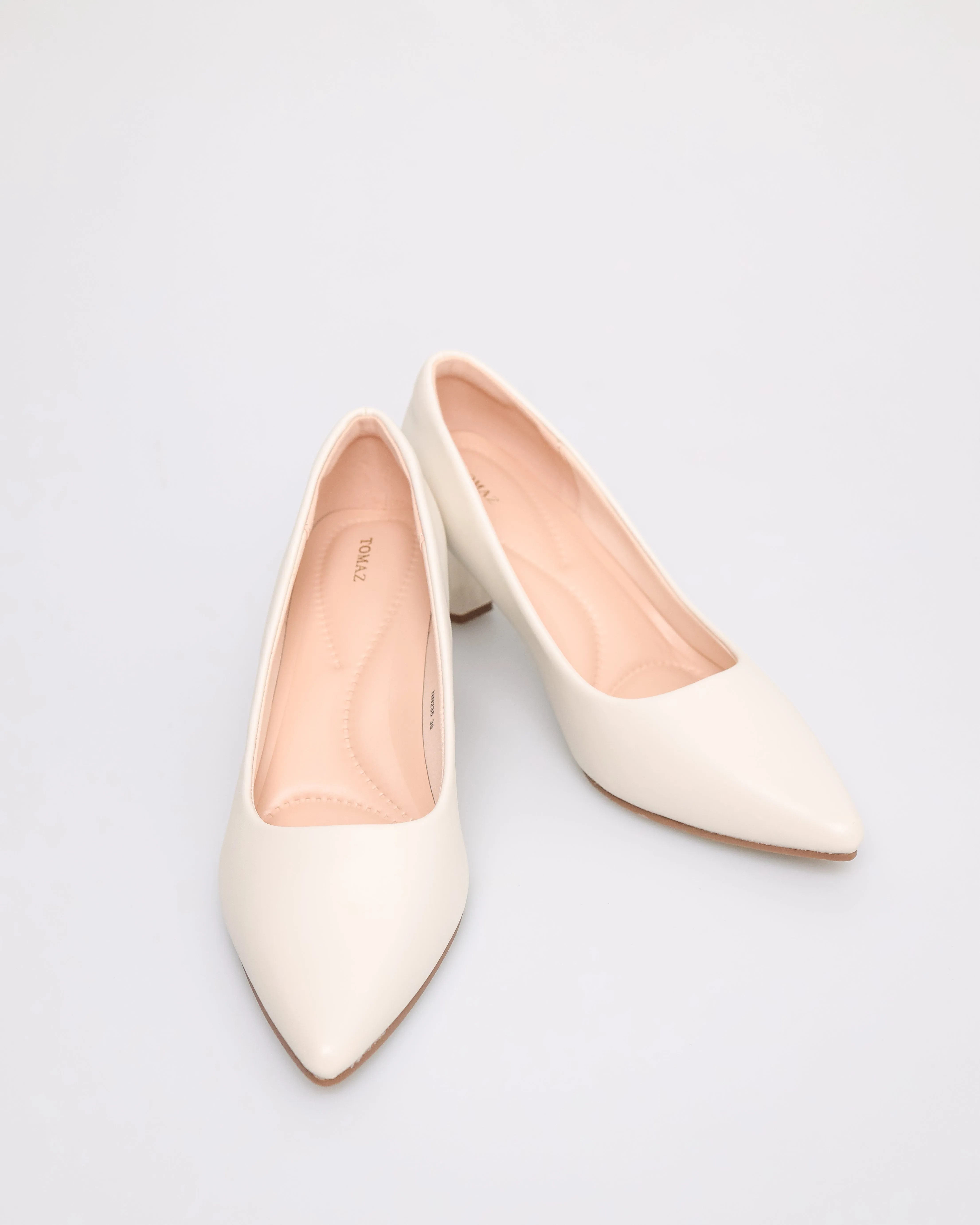 Tomaz NN235 Ladies Metallic Clear Heels