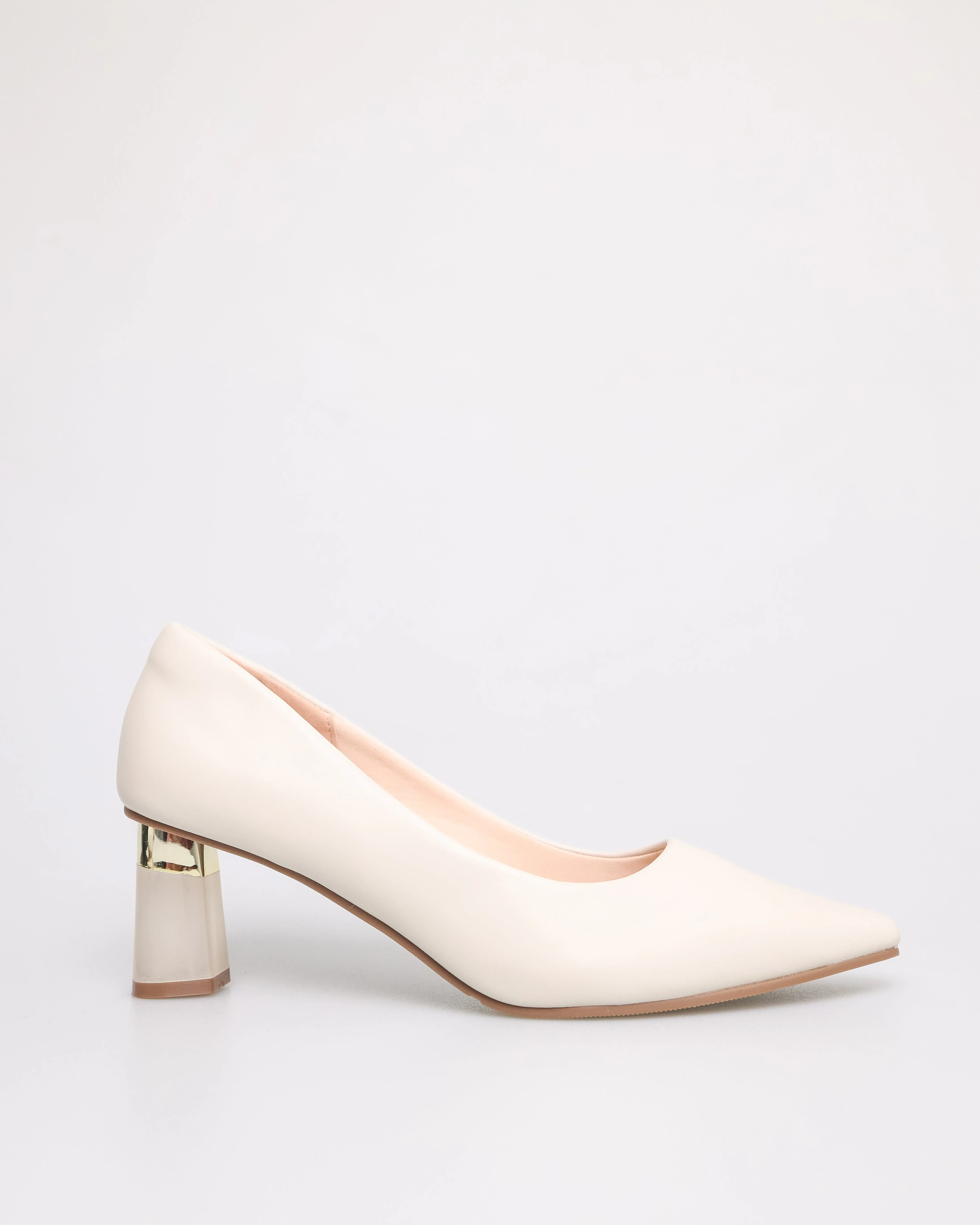 Tomaz NN235 Ladies Metallic Clear Heels