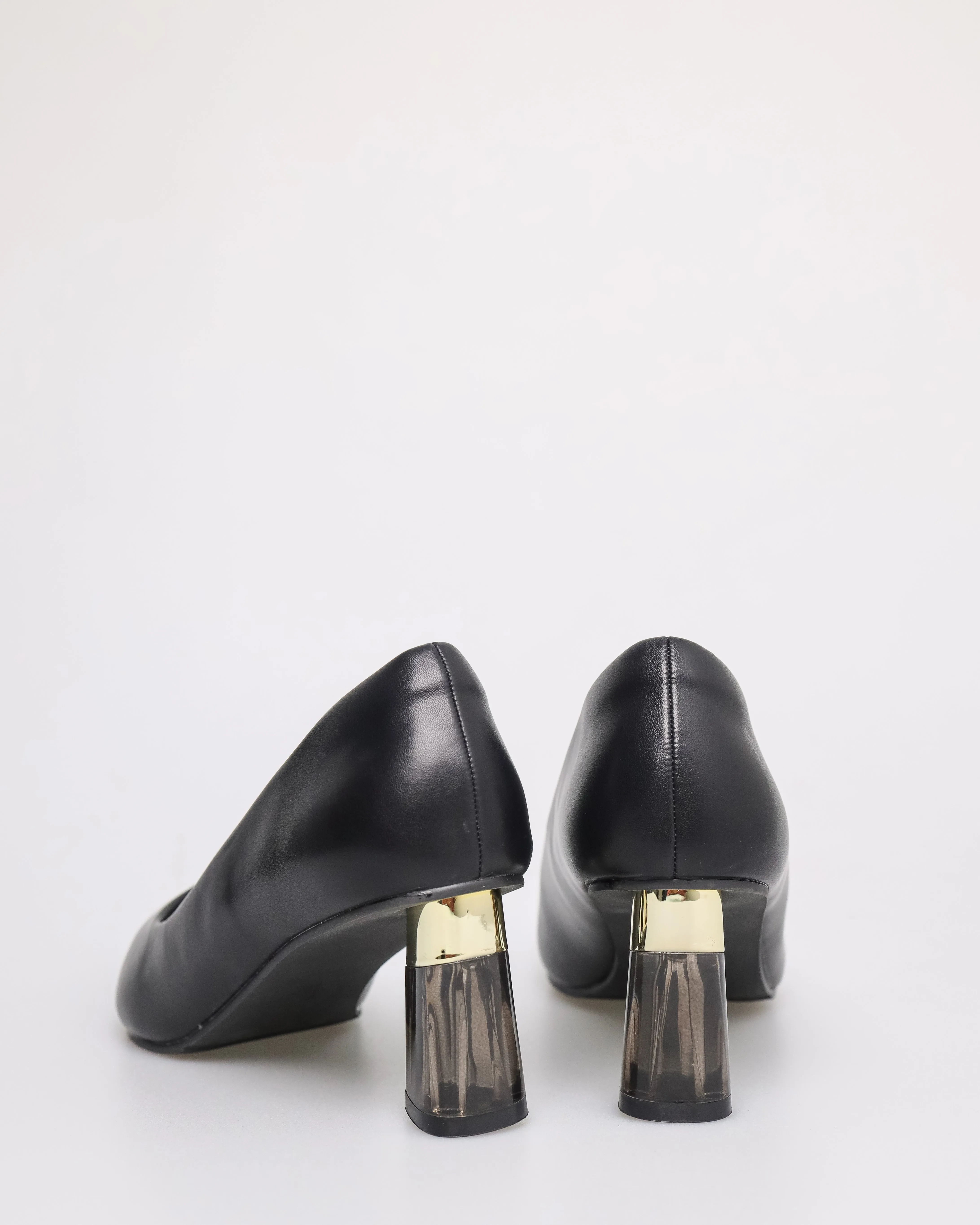 Tomaz NN235 Ladies Metallic Clear Heels