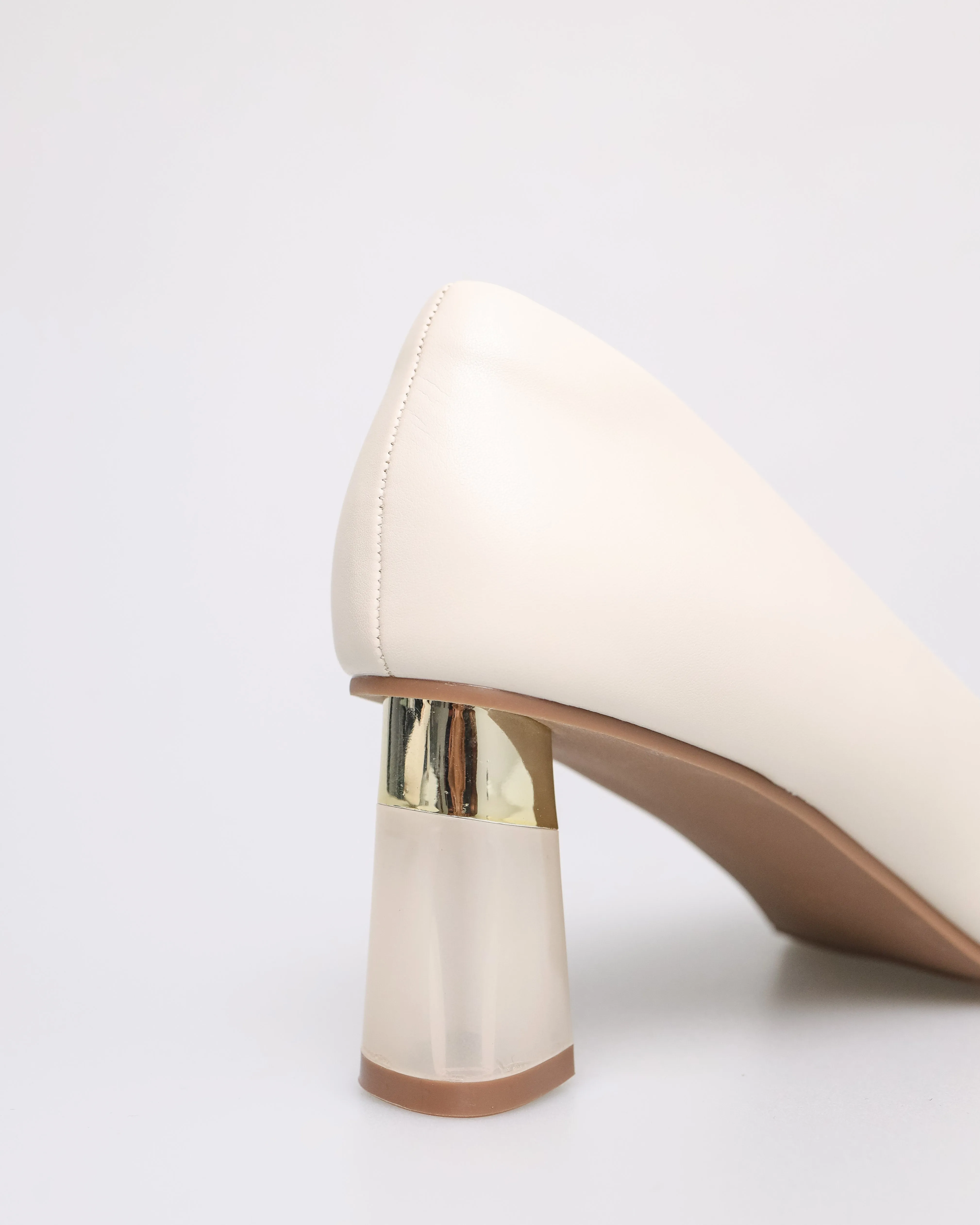 Tomaz NN235 Ladies Metallic Clear Heels
