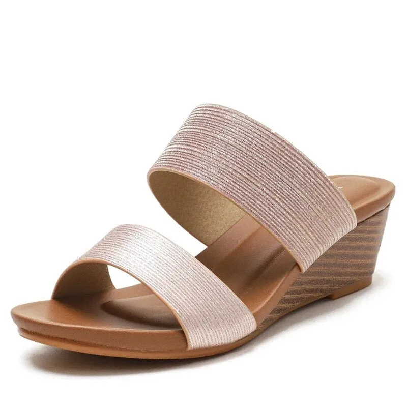 Vanccy new fashion wear thick soled high heels thick soled sandals