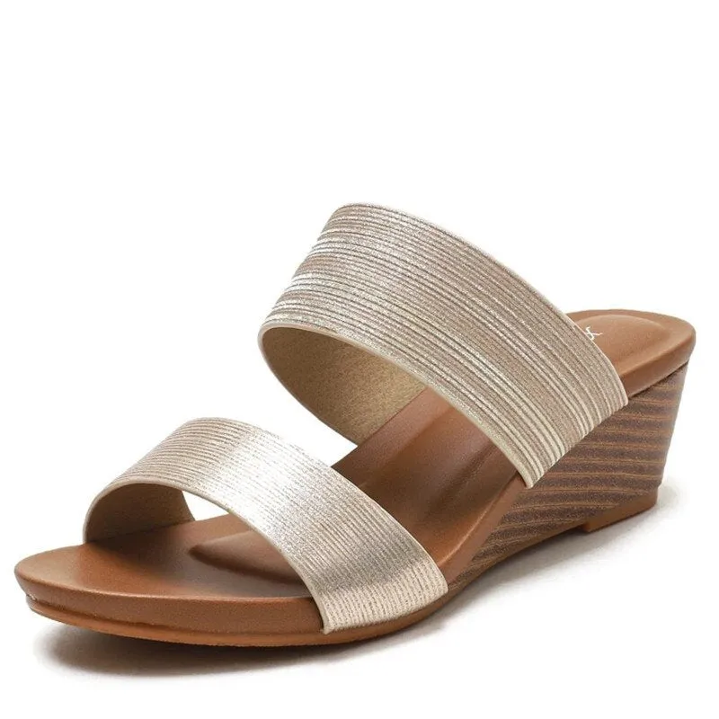 Vanccy new fashion wear thick soled high heels thick soled sandals