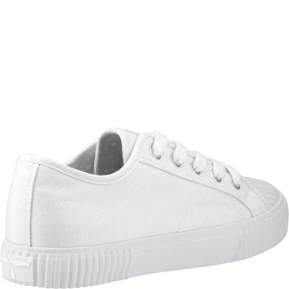 White Freya Canvas Trainers