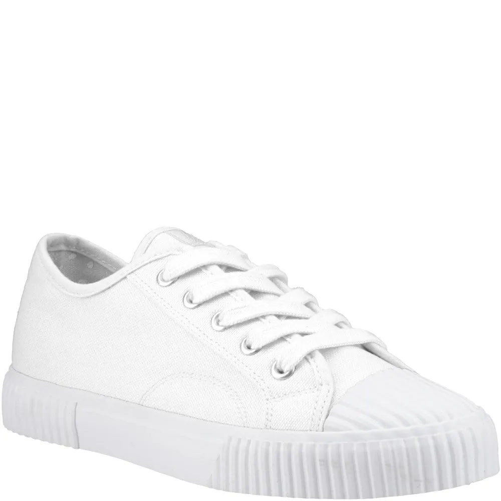 White Freya Canvas Trainers