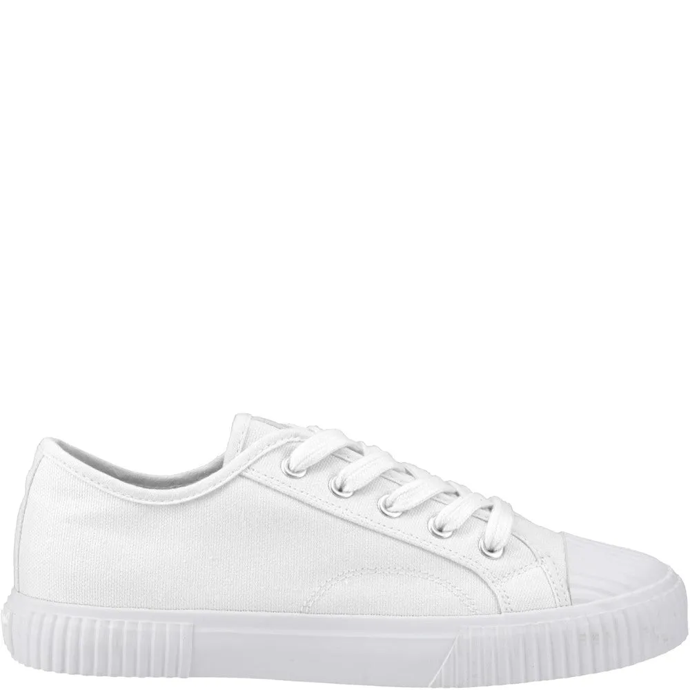 White Freya Canvas Trainers