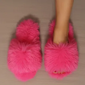 Women's Indoor Slippers Plush Anti-Slip Warm Fashion Sandals