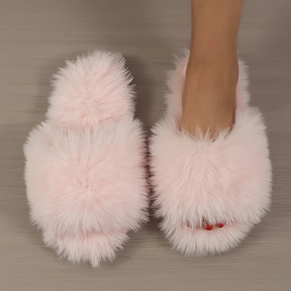 Women's Indoor Slippers Plush Anti-Slip Warm Fashion Sandals